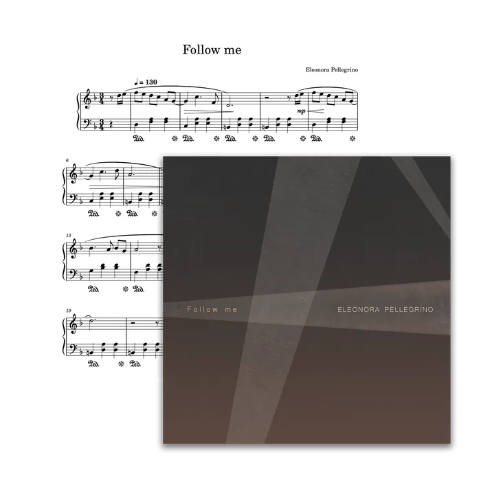 First page of the piano sheet music for Follow Me