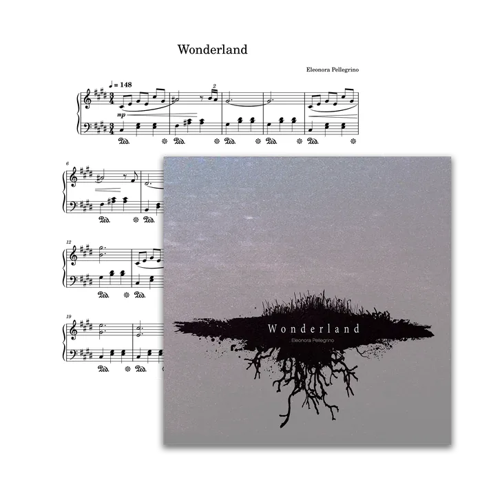 First page of the piano sheet music for Wonderland